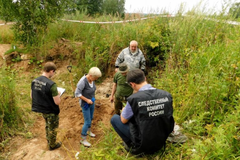 В Тверской области обнаружено массовое захоронение людей