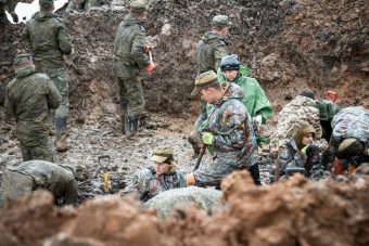 В Ржевском районе подняты останки 297 бойцов и офицеров Красной Армии