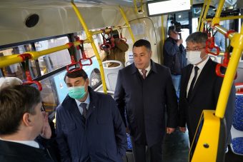 Игорь Руденя и помощник Президента РФ Игорь Левитин посетили Верхневолжское АТП