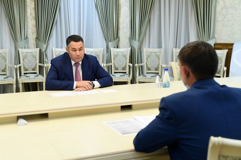 Губернатор Тверской области встретился с главой Спировского района