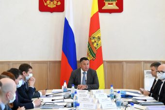 Игорь Руденя обсудил с членами Правительства Тверской области меры профилактики коронавирусной инфекции