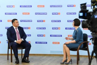 Игорь Руденя в прямом эфире ответил на актуальные вопросы жителей Тверской области