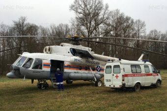 Пациента из Вышнего Волочка доставили вертолетом в областную больницу