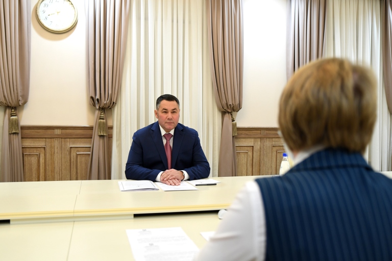 Губернатор Тверской области обсудил вопросы соцэкономического развития Фировского района с главой муниципалитета