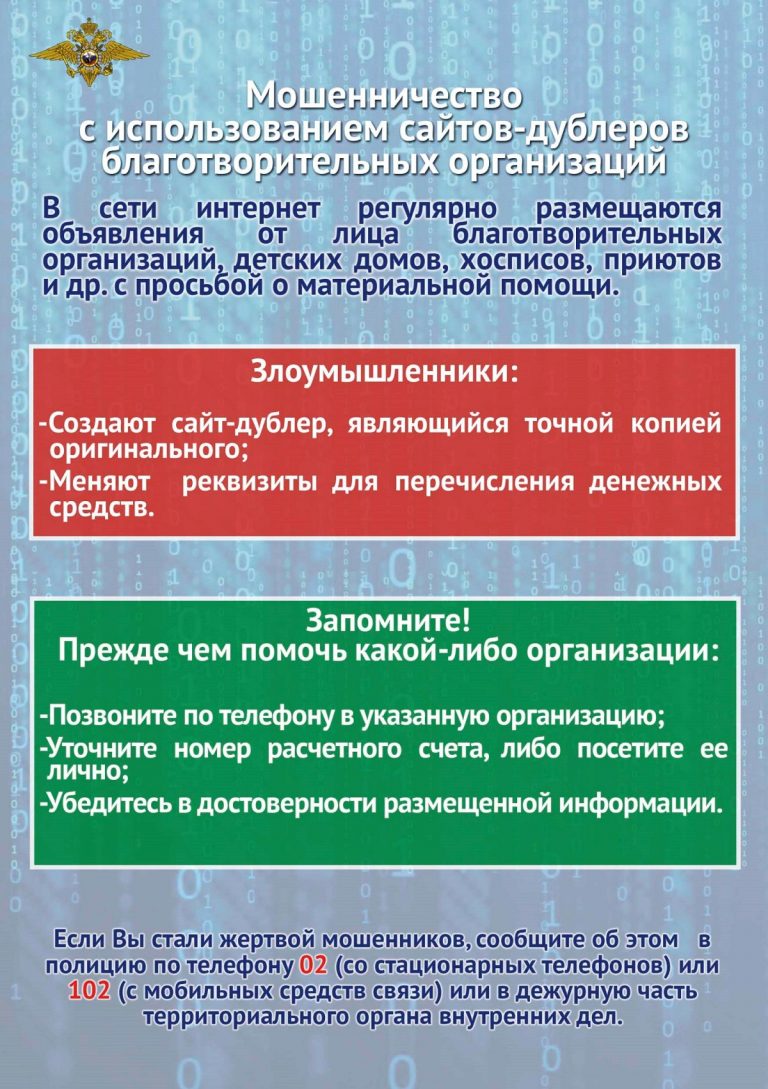 В Тверской области полицейские предупредили о мошенничестве на сайтах-дублерах