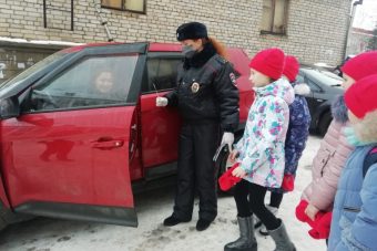 В разных городах Тверской области дети учили водителей соблюдать правила дорожного движения
