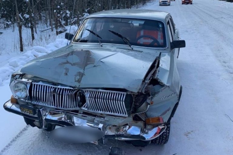 В Осташковском округе съехала в кювет и врезалась в дерево "Волга"