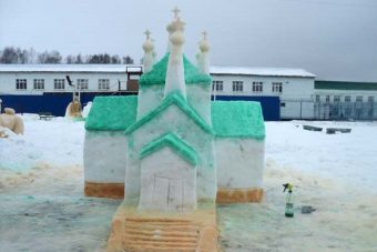 Конкурс снежных фигур проходит в исправительных колониях Тверской области