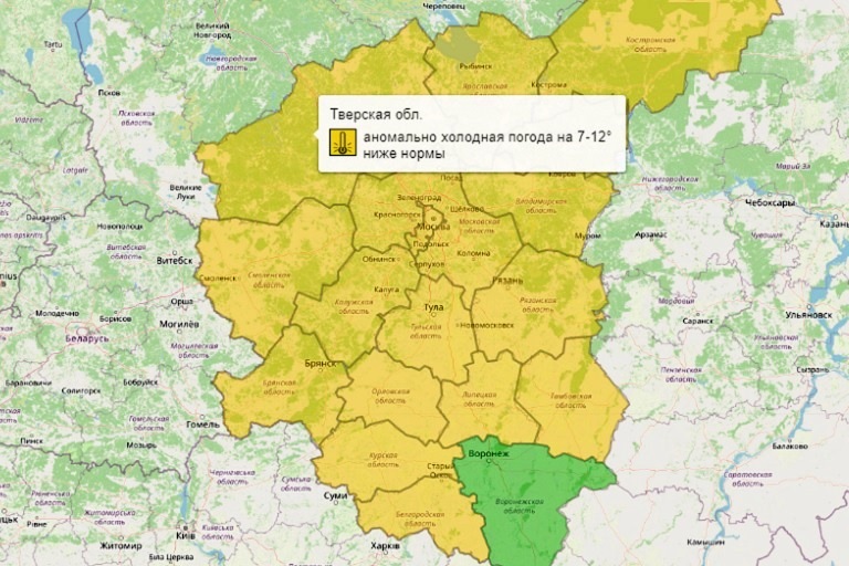 Управление территориями тверская область. Тверская карта опасности.