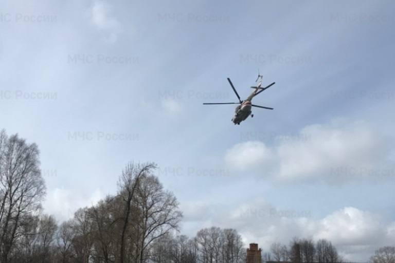 Вертолет санавиации экстренно доставил тяжелобольного пациента из Вышнего Волочка в Тверь