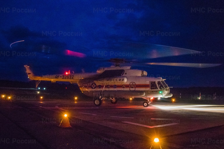 Вертолет санавиации экстренно доставил больного пациента из Удомли в Тверь