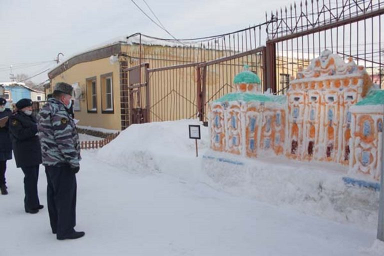 Подведены итоги конкурса снежных и ледяных фигур среди исправительных учреждений Тверской области