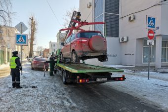 11 марта автомобили с пешеходных переходов в Твери отправлены на штрафстоянку