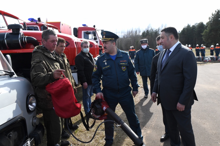 Игорь Руденя проверил готовность сил и средств Тверской области к пожароопасному периоду