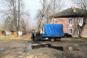В микрорайоне Мигалово в Твери горела Газель
