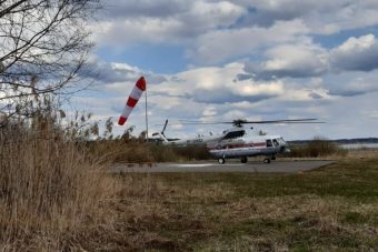 Вертолет санавиации экстренно доставил девочку из Торопца в Тверь