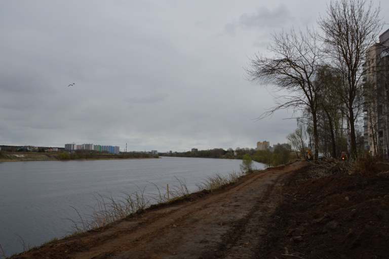 В Твери продолжают благоустраивать Мигаловскую набережную