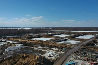 Продолжается строительство речного порта в Завидово