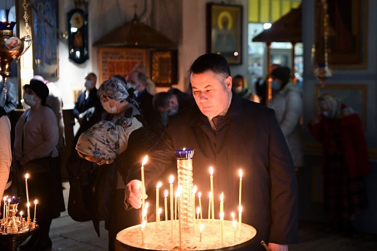 Игорь Руденя встретил праздник Благовещения Пресвятой Богородицы с верующими