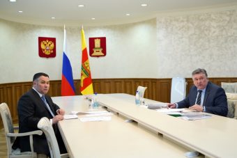 Губернатор Игорь Руденя обсудил с Алексеем Огоньковым ремонт дорог и улиц Твери