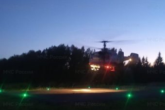 Больного ребенка из Бежецка доставили вертолетом в Тверь