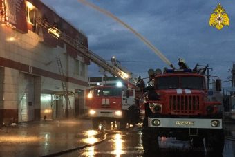 Окончено тушение масштабного пожара в Твери