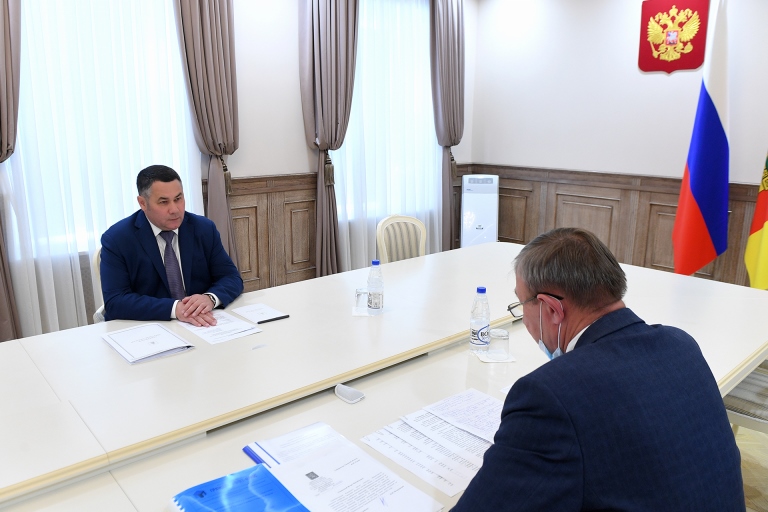 Губернатор Игорь Руденя провел встречу с главой Ржевского района