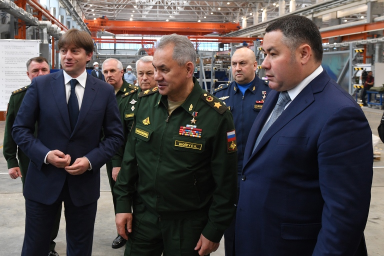 Министр обороны РФ Сергей Шойгу высоко оценил производственный потенциал Промтехнопарка КСК в Твери