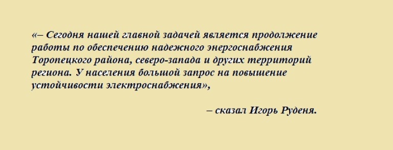 Губернатор Тверской области провел совещание по повышению надежности электроснабжения в Торопецком районе