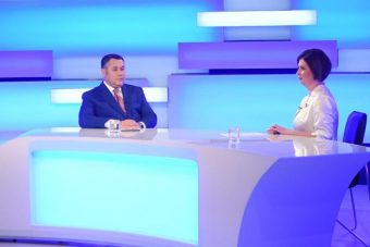 Губернатор Игорь Руденя ответил на актуальные вопросы жителей Верхневолжья в прямом эфире телеканала «Россия 24» Тверь