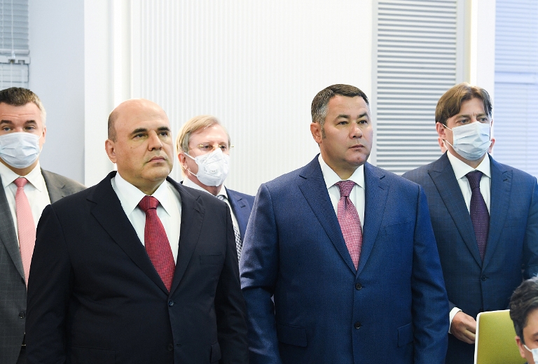 На Тверском вагоностроительном заводе Михаилу Мишустину и губернатору Игорю Рудене представили новейшие разработки