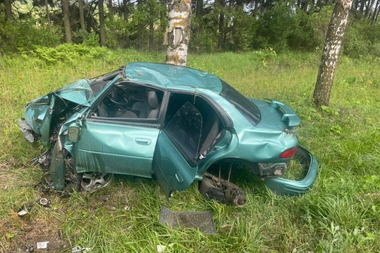 Водитель Subaru уснул за рулем и врезался в дерево в Спировском районе