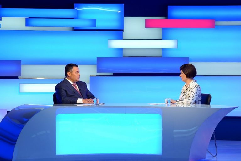 Игорь Руденя в прямом эфире ответил на вопросы жителей Тверской области