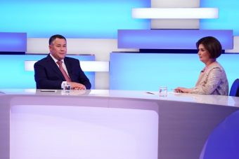 Игорь Руденя ответил в прямом эфире на актуальные вопросы жителей Тверской области