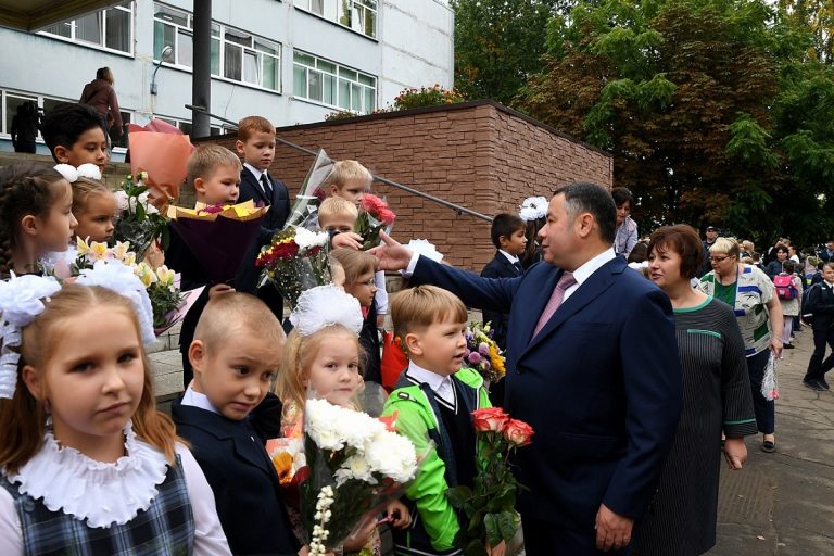 Игорь Руденя напутствовал первоклассников в День знаний