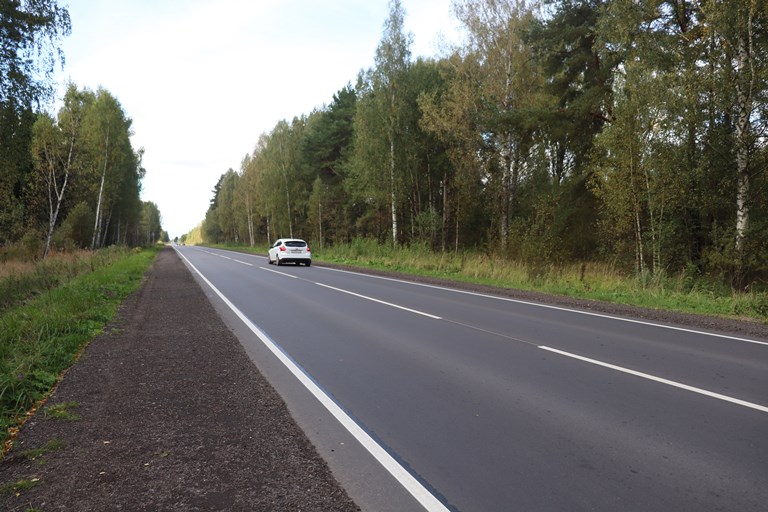 Отремонтировано 27 км автодороги, соединяющей Тверскую и Московскую области
