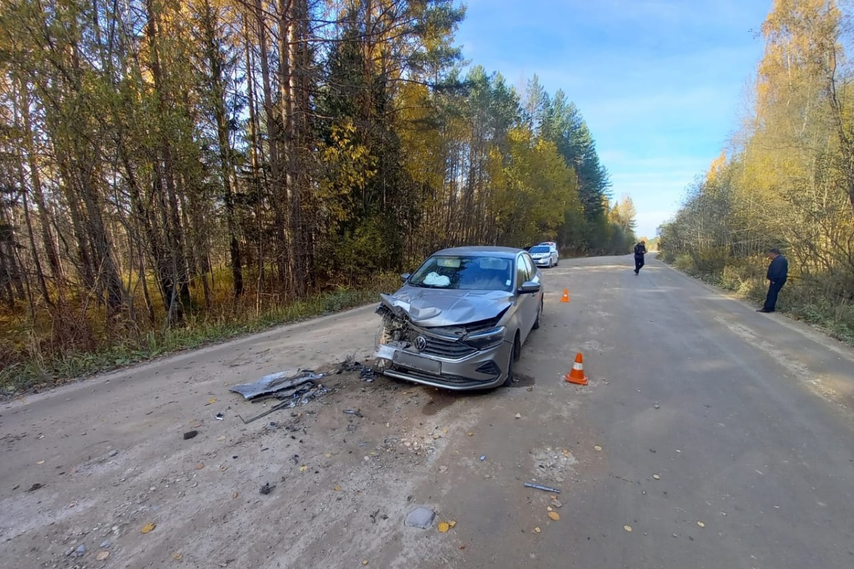 В Тверской области иномарка врезалась в стоящий на обочине КамАЗ: есть пострадавший