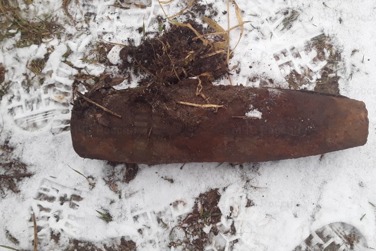 В Тверской области обнаружен артиллерийский снаряд времен Великой Отечественной войны