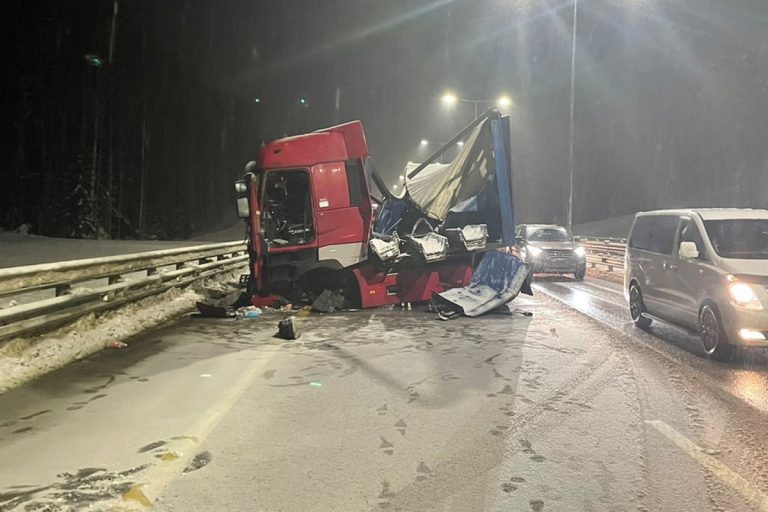Водитель фуры пострадал в ДТП на М-11 в Тверской области
