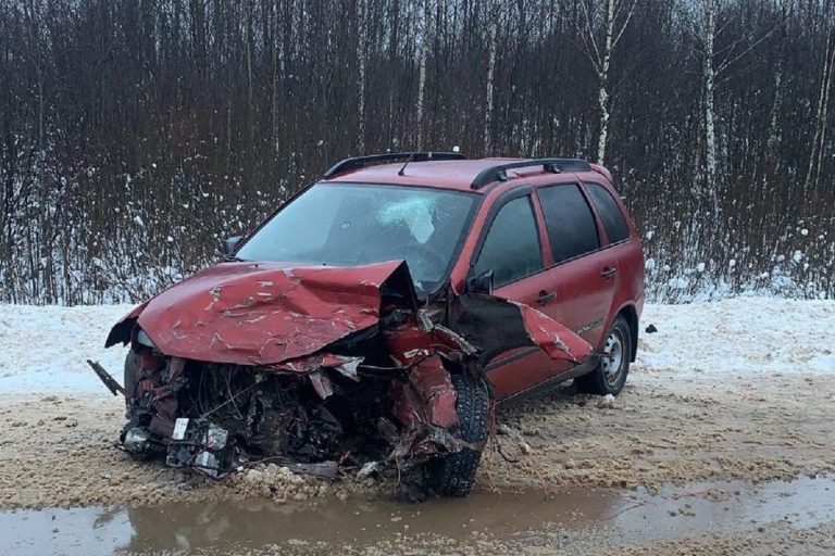 В Рамешковском районе столкнулись лоб в лоб Лада Калина и Honda