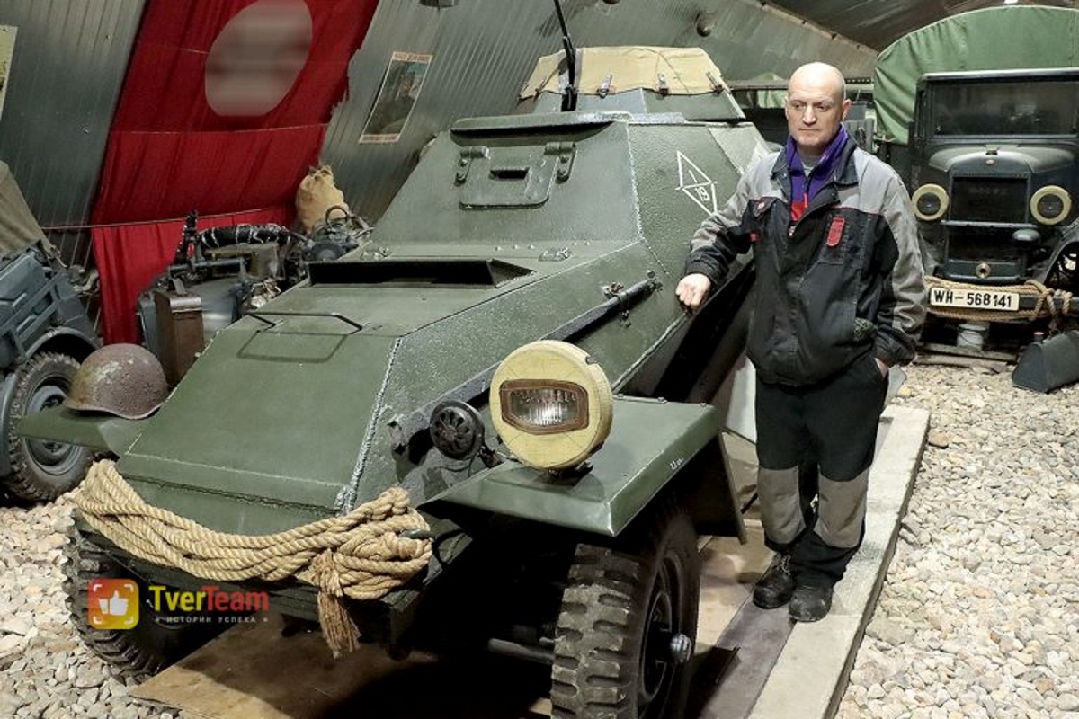 Реставратор создал крупнейший в Тверской области музей военной техники в память о своём дедушке-фронтовике