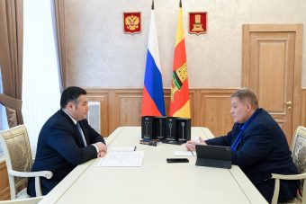 Развитие Лихославльского завода «Светотехника» губернатор Игорь Руденя обсудил с президентом корпорации «Боос лайтинг групп» Георгием Боосом