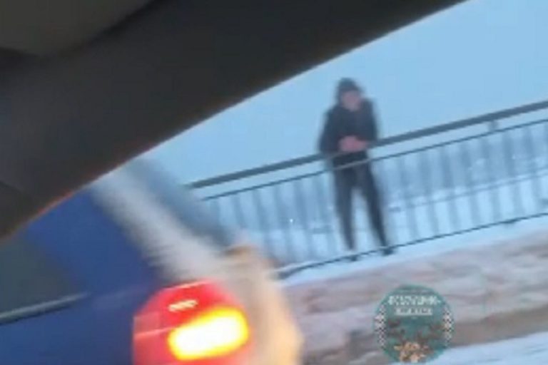 Спасатели и полиция уговаривали жителя Кимр не прыгать с моста