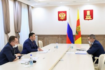 Игорь Руденя встретился с главой Бежецкого района Игорем Павловым