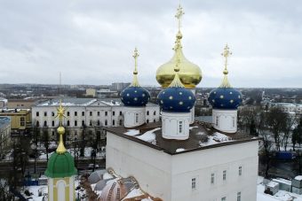 Губернатор Игорь Руденя и митрополит Тверской и Кашинский Амвросий обсудили благоустройство территории у Спасо-Преображенского собора