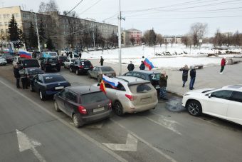 В Твери прошёл автопробег в поддержку специальной военной операции России на Украине