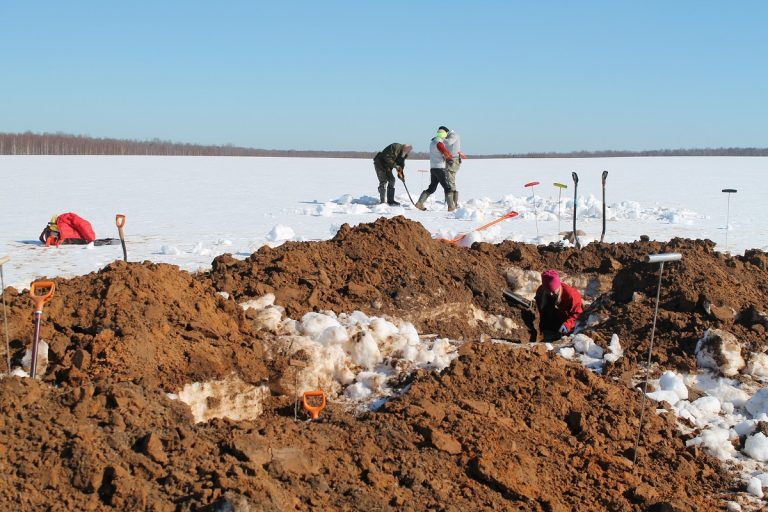 Под Ржевом обнаружены останки восьми красноармейцев