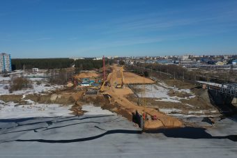 В акватории Волги в Твери готовятся к установке опор Западного моста
