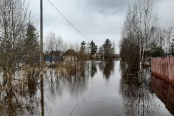 Под Тверью из-за паводка оказались затоплены садовые товарищества