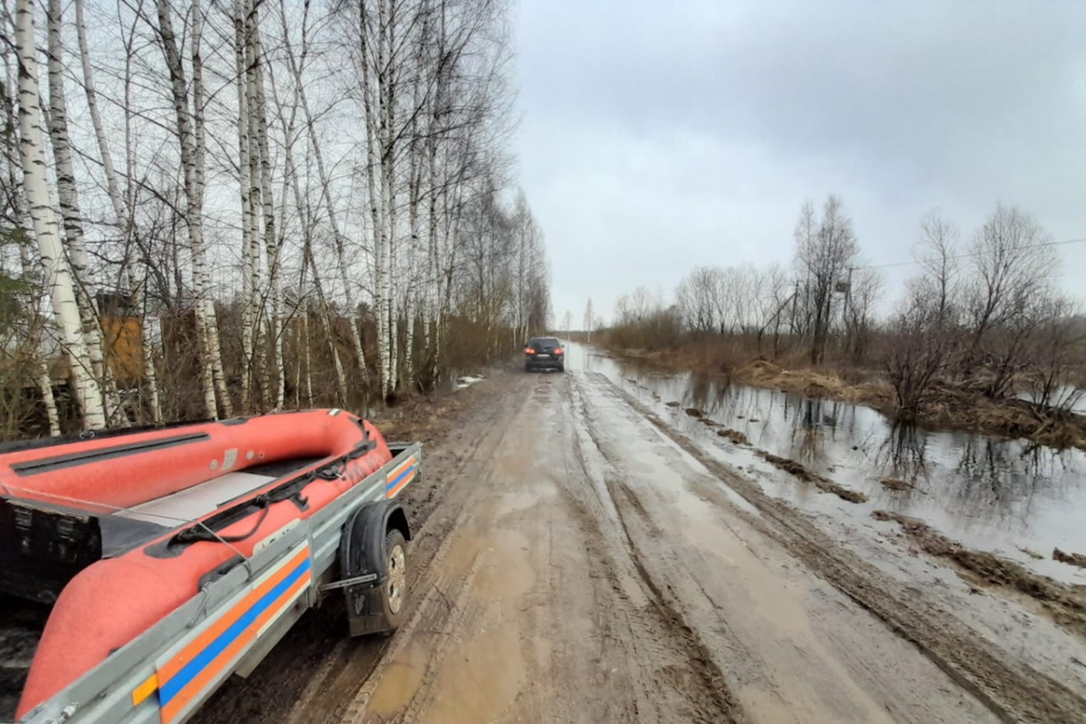 Под Тверью из-за паводка оказались затоплены садовые товарищества